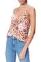 Isela Floral Leopard Print Silk Camisole | Nordstrom