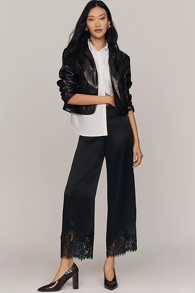Carolina Silk Lace Pants | Anthropologie (US)