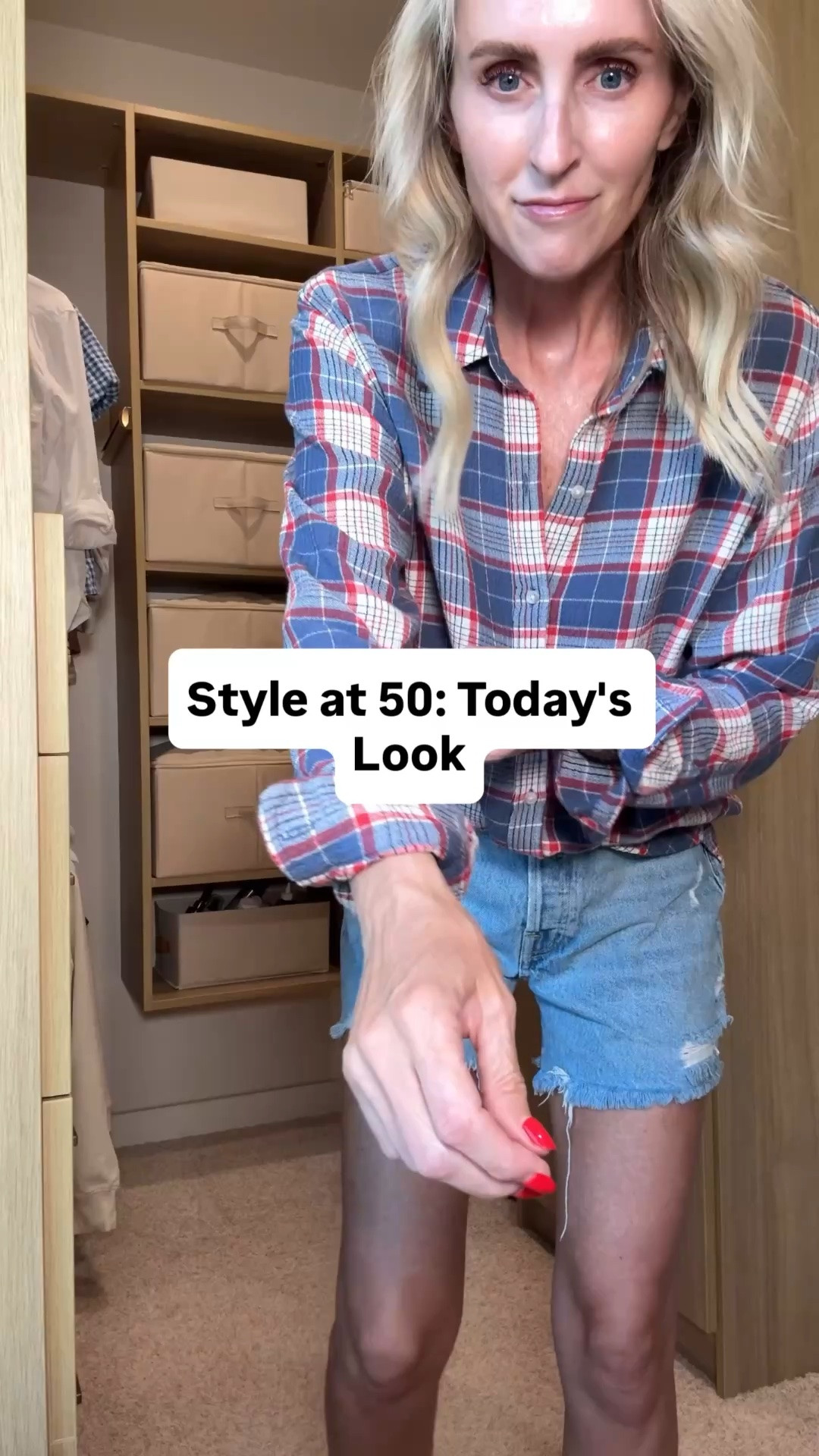 Summer outfits. Patriotic summer outfit ❤️🤍💙.  I sized up to 27 for a baggier fit in shorts. Wearing a small top.

#LTKOver40 #LTKmomlife #LTKootd