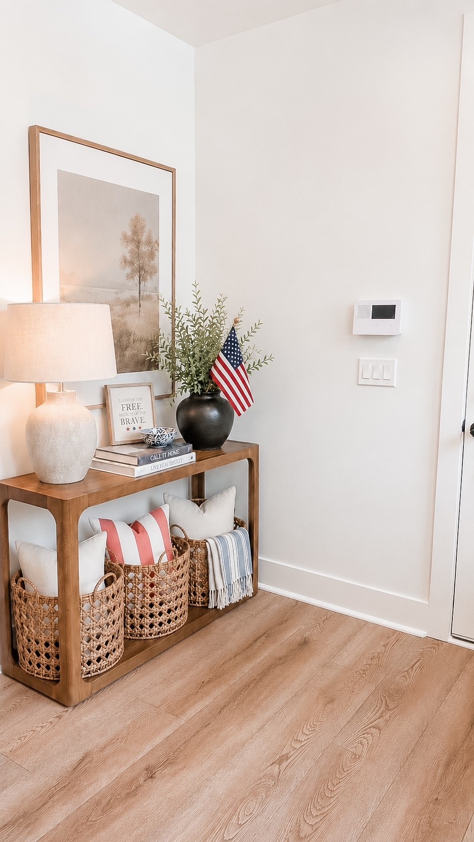 Entryway table from Mytexashome 10/10 🇺🇸 Save $15 when you spend $80 on home purchases at Target

#LTKHome #LTKSeasonal #LTKSaleAlert