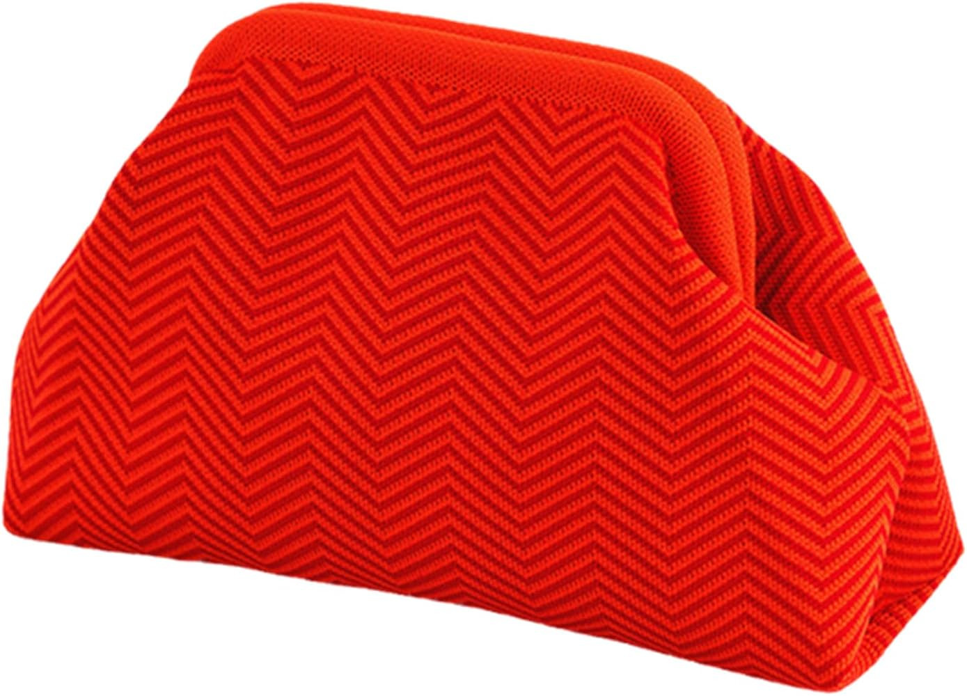 DIHKLCIO Clutch Purses for Women 2025 Summer Beach Woven Crochet Bag Dumpling Striped Ruched Clou... | Amazon (US)