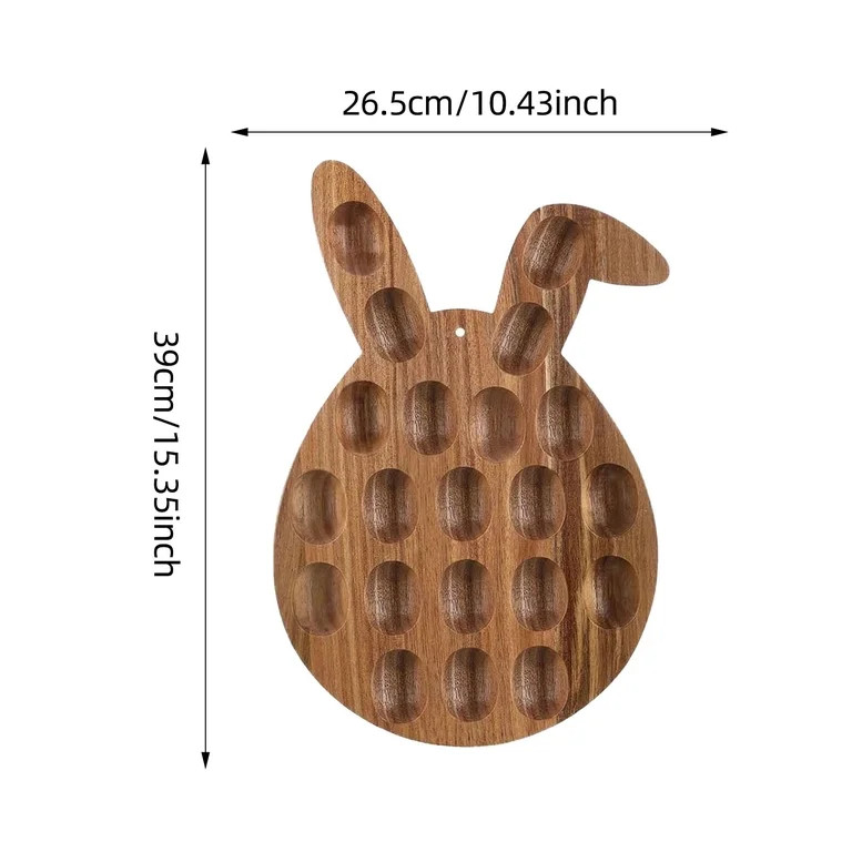 Wooden Egg Tray With Handle 2 In 1 Serving Board For Cheese Pizzas And Party Craftsmanship Kitche... | Walmart (US)