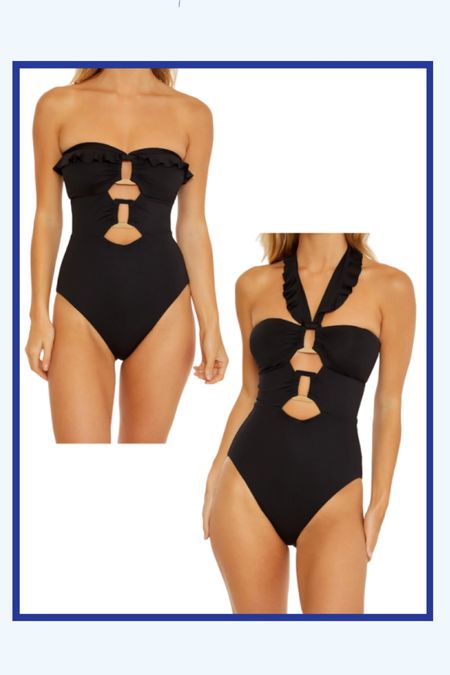 I love that you can wear this black cutout onepiece swimsuit two ways! See even more flattering black swimsuits on my blog!  

#LTKswim #LTKSeasonal #LTKtravel