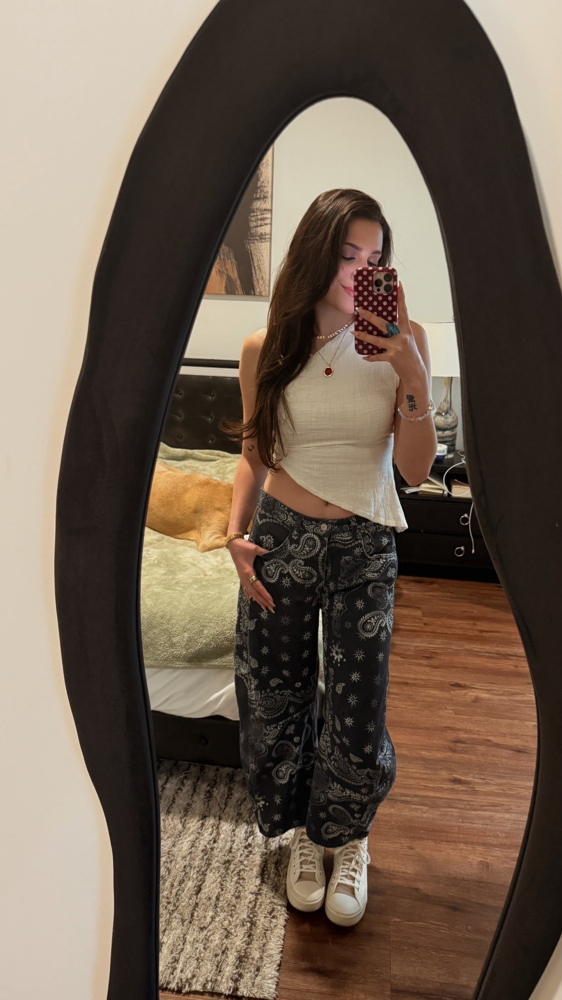 sxsw fit! 🩵 top + necklace are from princess polly and pants are free people! couldn’t find the converse i own to tag :/ 

#LTKgrwm #LTKootd #LTKFestival