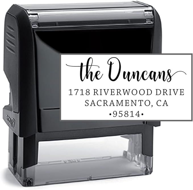 Personalized The Duncans Self-Inking Address Stamp and Ink | Custom Self-Inking Address Stamp wit... | Amazon (US)