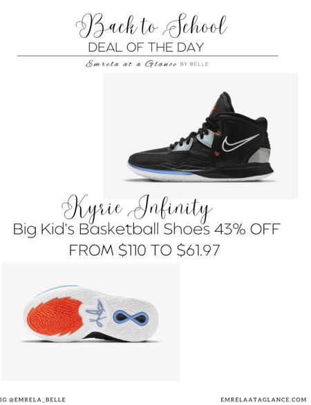 Back to School Big Kid’s Shoes on Sale, Kyrie Infinity, Badketball Shoes, Teenage Boys, Back to School Outfit, Nike, Affordable Back to School Finds, Back to School Sale

#LTKkids #LTKsalealert #LTKGiftGuide