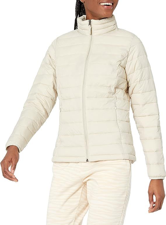 Amazon.com: Amazon Essentials Women's Lightweight Long-Sleeve Water-Resistant Puffer Jacket (Avai... | Amazon (US)