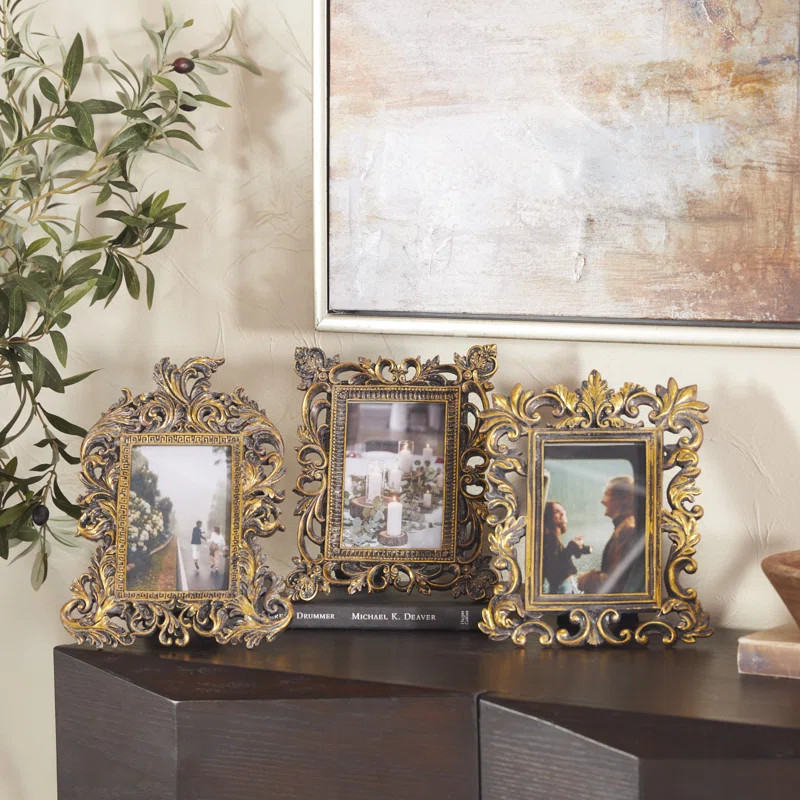 Klinger Polystone Picture Frame - Set of 3 (Set of 3) | Wayfair North America