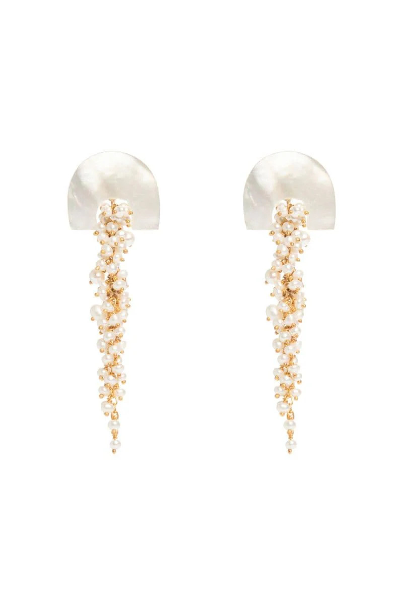 HAKURO IVORY EARRINGS | Freya Rose | CULT MIA | CULT MIA UK LTD