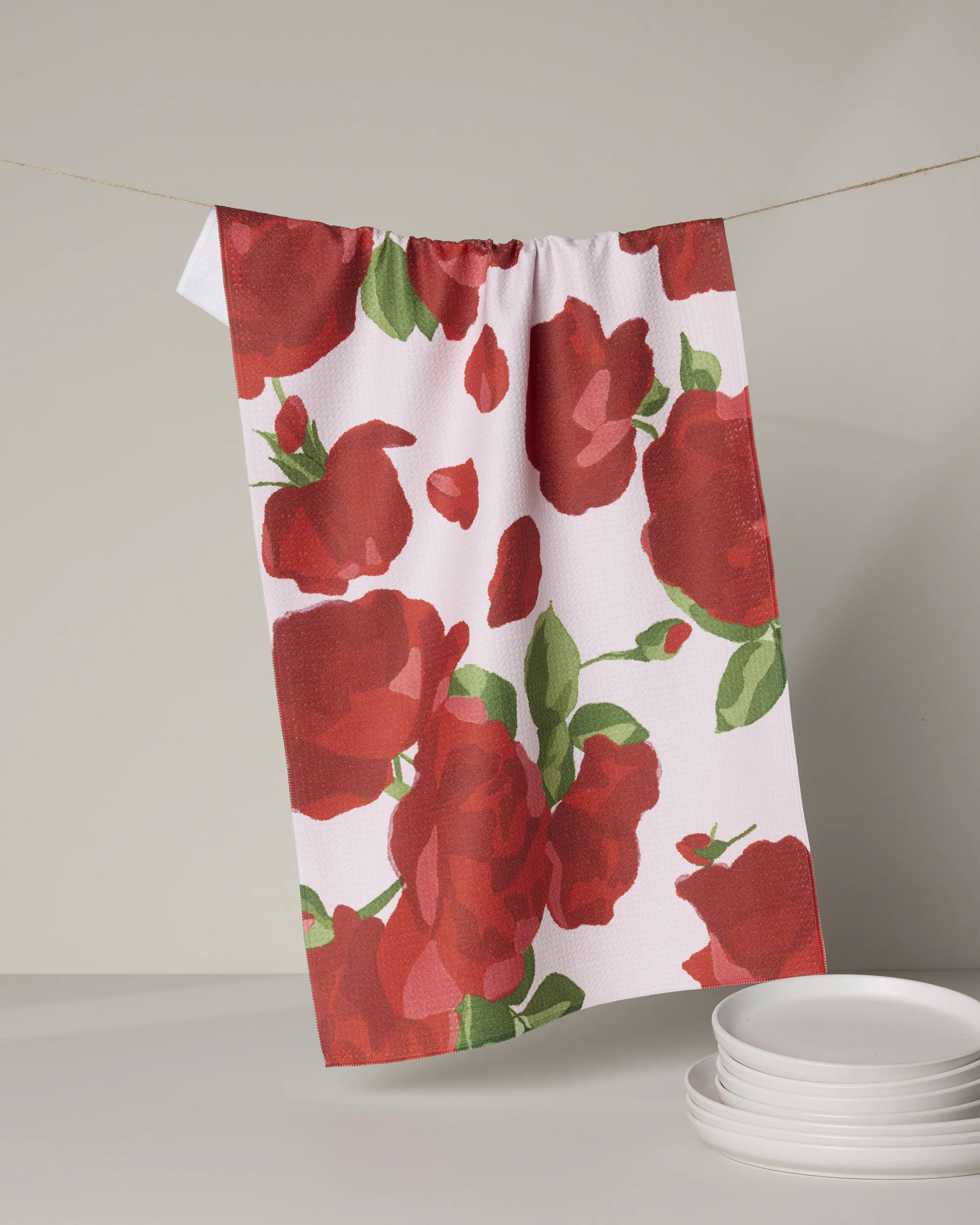 Whispering Roses Tea Towel | Geometry | Geometry