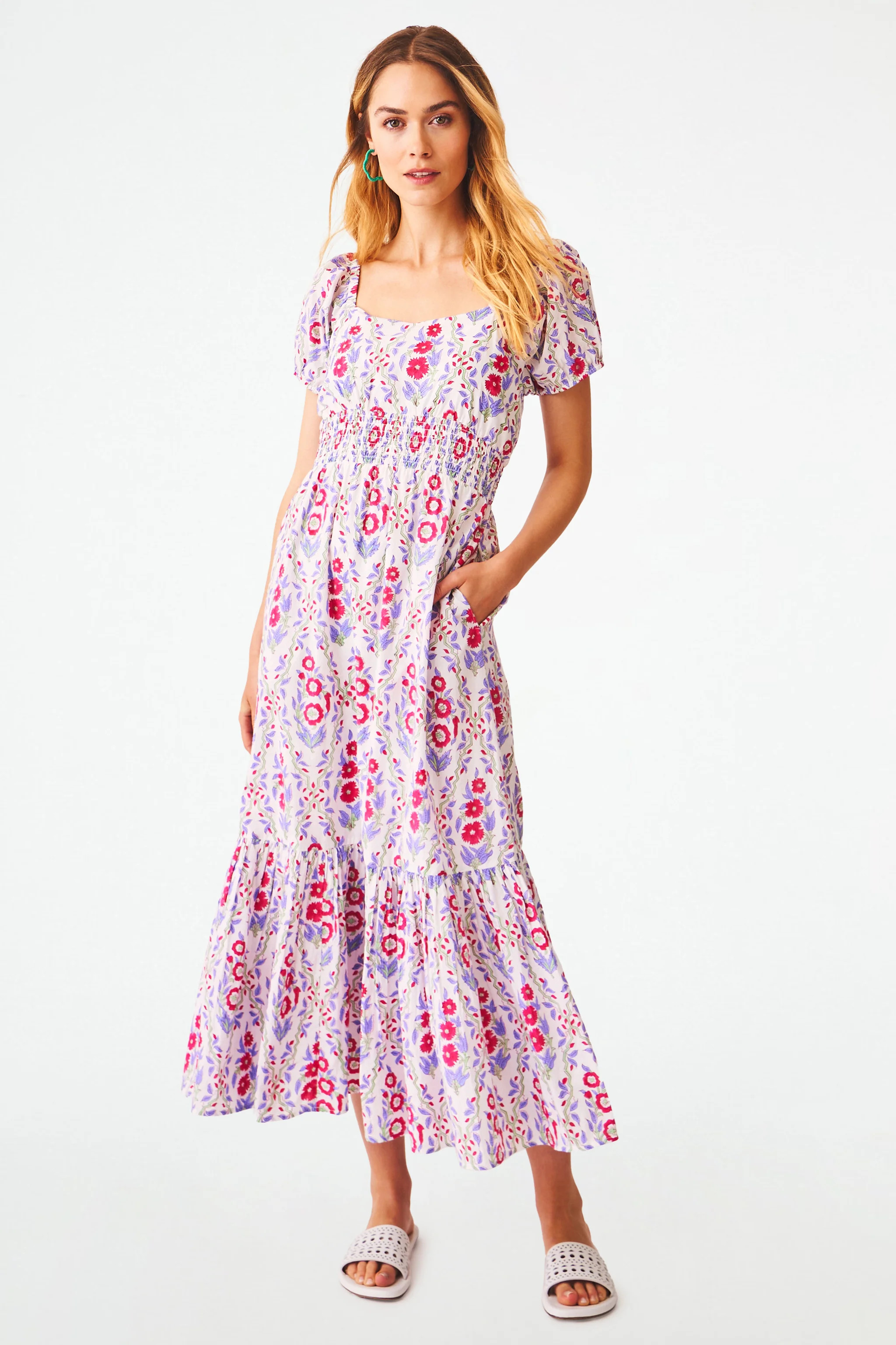 Trellis Floral Annika Dress | Roller Rabbit | Roller Rabbit