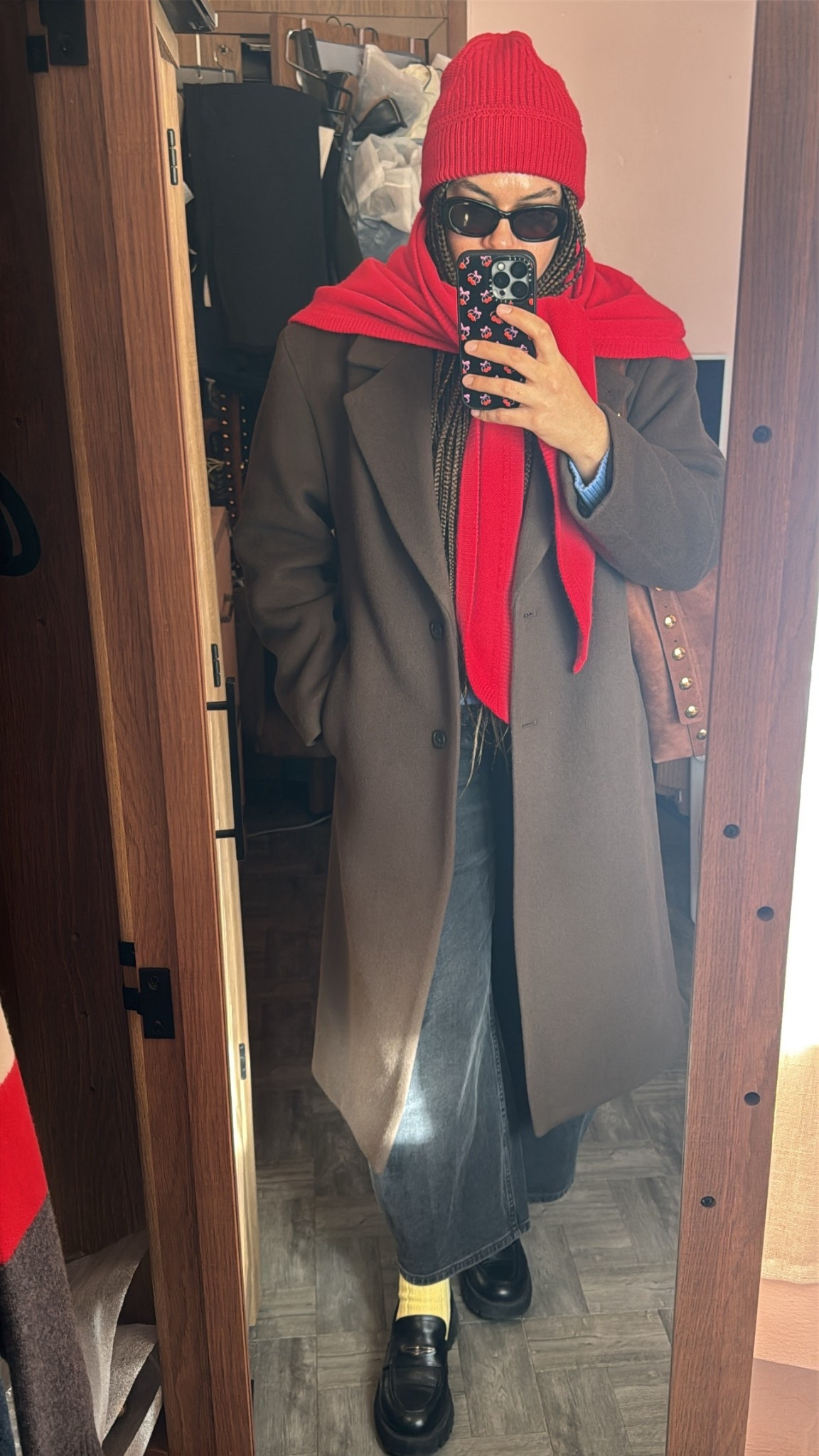 wearing xl coat! 

what I wore to work, work ootd, aritzia coat, aritzia the only coat, wool coat

#LTKootd #LTKWorkwear #LTKMidsize