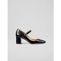 Winter Black Patent Leather Mary Janes, Black | L.K. Bennett (UK)