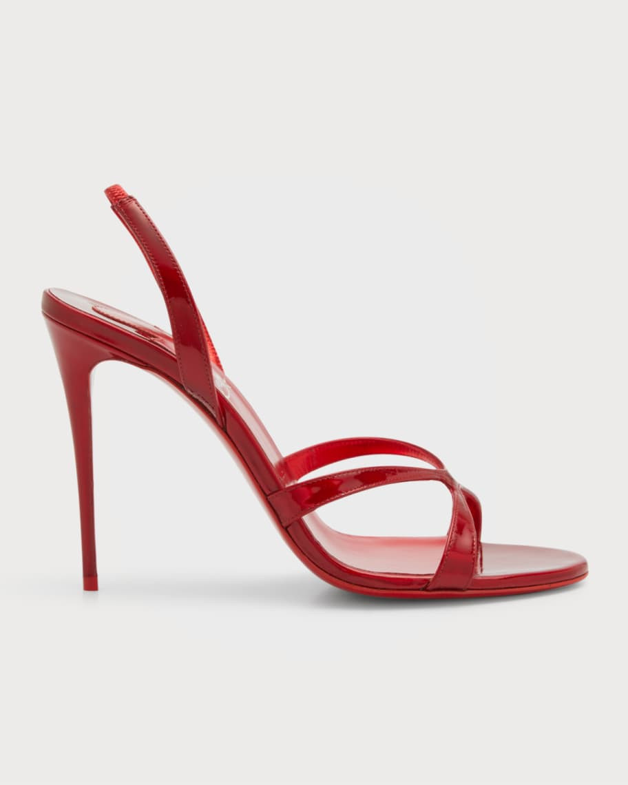 Emilie Patent Red Sole Halter Pumps | Neiman Marcus