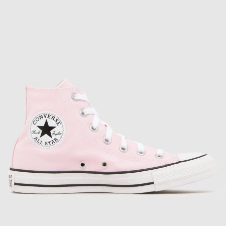 Womens Pale Pink Converse All Star Hi Trainers | schuh | Schuh