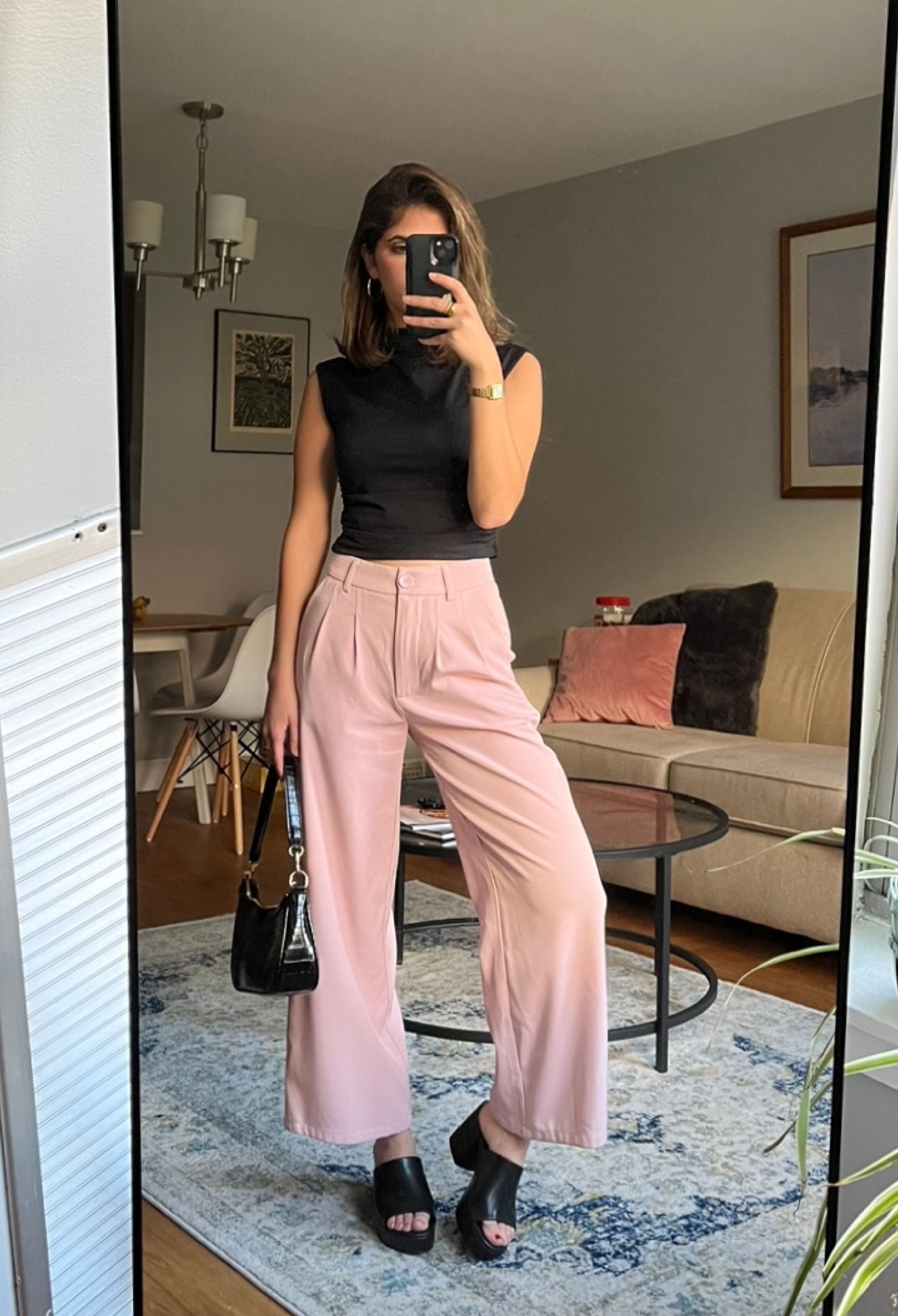 my FAVORITE pants I own! Wear a size 0 or 2, depending on if I want a looser fit. Top from Abercrombie is an XXS, heels are a size 5.5 from Steve Madden 🖤 linked comparable shoes 

#LTKshoecrush #LTKstyletip #LTKworkwear