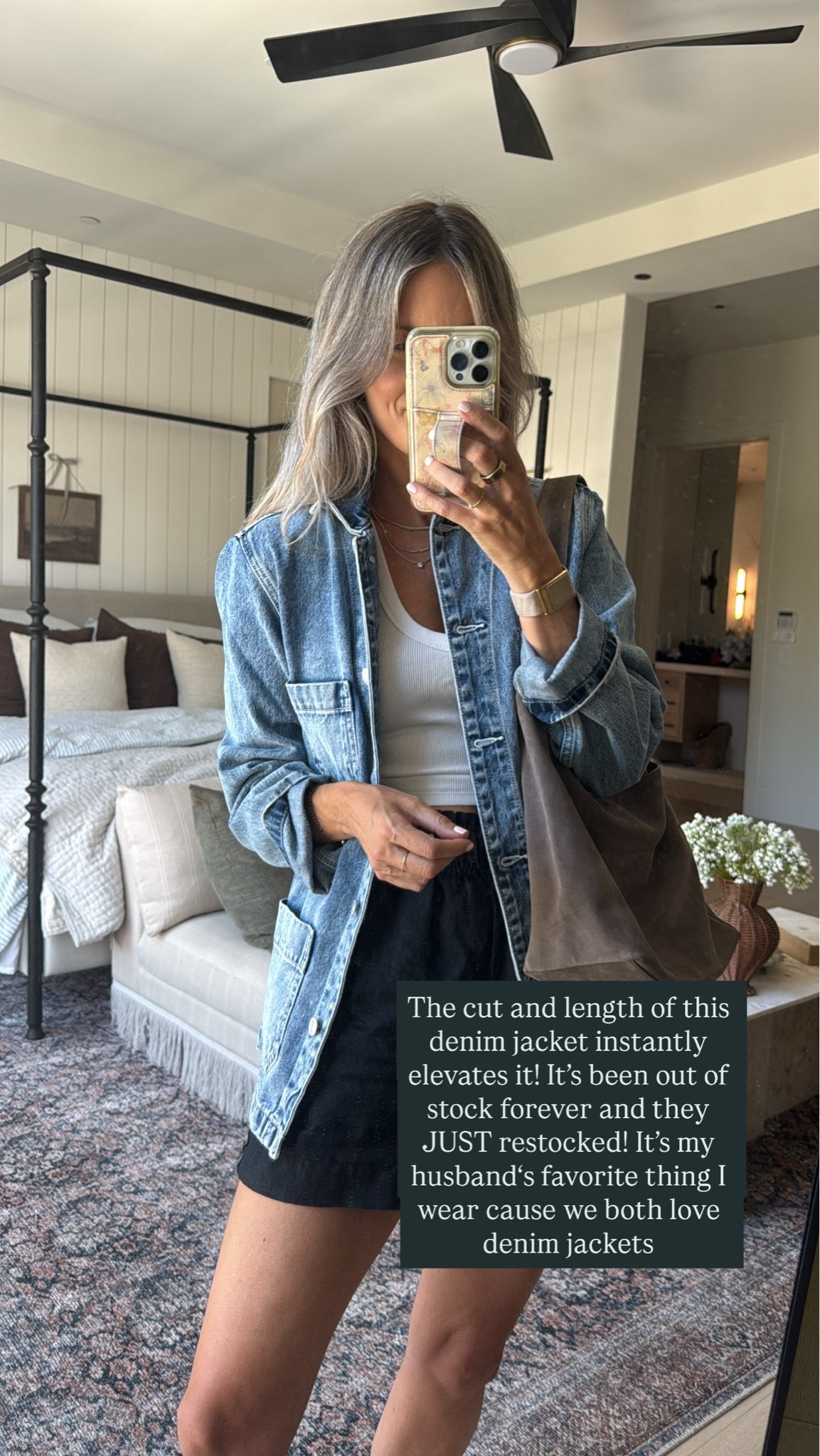 This denim jacket is BACK IN STOCK! The cut and length instantly elevates any outfit.

#LTKootd #LTKOver40