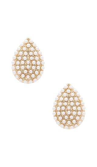 Pearl Earrings in Gold | Revolve Clothing (Global)