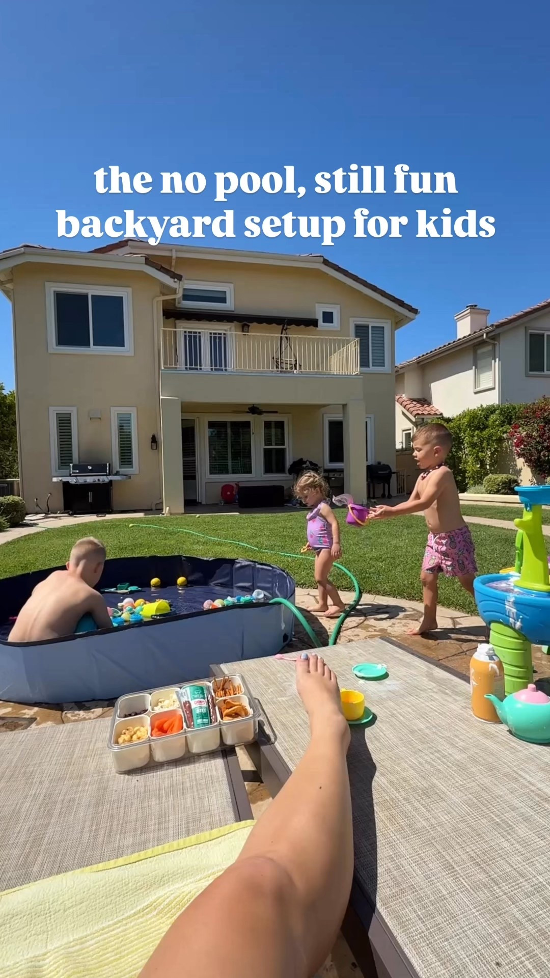 not every single day calls for a perfectly curated backyard water fun zone! sometimes you just need some chalk, a bubble rave, and the speaker blasting happy tunes out of reach from little hands. i can't hear baby shark anymore. 

this is our setup for the days we aren't dragging out the whole pool but need a little structure to keep the choas sort of cute. it's low-ish effort and buys at least 17 minutes of peace. 

featuring:
fresh sidewalk chalk
loyal bubble machine (she's seen things now over 2 summers)
bluetooth speaker (hung out of reach) 
hose sprayer + sprinkler = kids not bickering for 5 minutes
mini trucks for some crashing, digging, and playing
hydrojug or a stanley compatible lid because a hydrated mom is a happy mom


sidewalk chalk, bubble machine, toddler backyard activities, backyard toys for kids, amazon outdoor toys, summer mom hacks, sprinkler play ideas, backyard ideas without a pool, outdoor play must haves, reusable water toys, bubble machine amazon, backyard toy storage, easy backyard setup for kids, backyard playtime favorites, outdoor sensory activities, simple summer ideas, best summer toys for toddlers, mom life summer edition, chalk play, backyard music setup, bluetooth speaker for outdoors, hydrojug vs stanley, backyard reset essentials, family-friendly summer fun