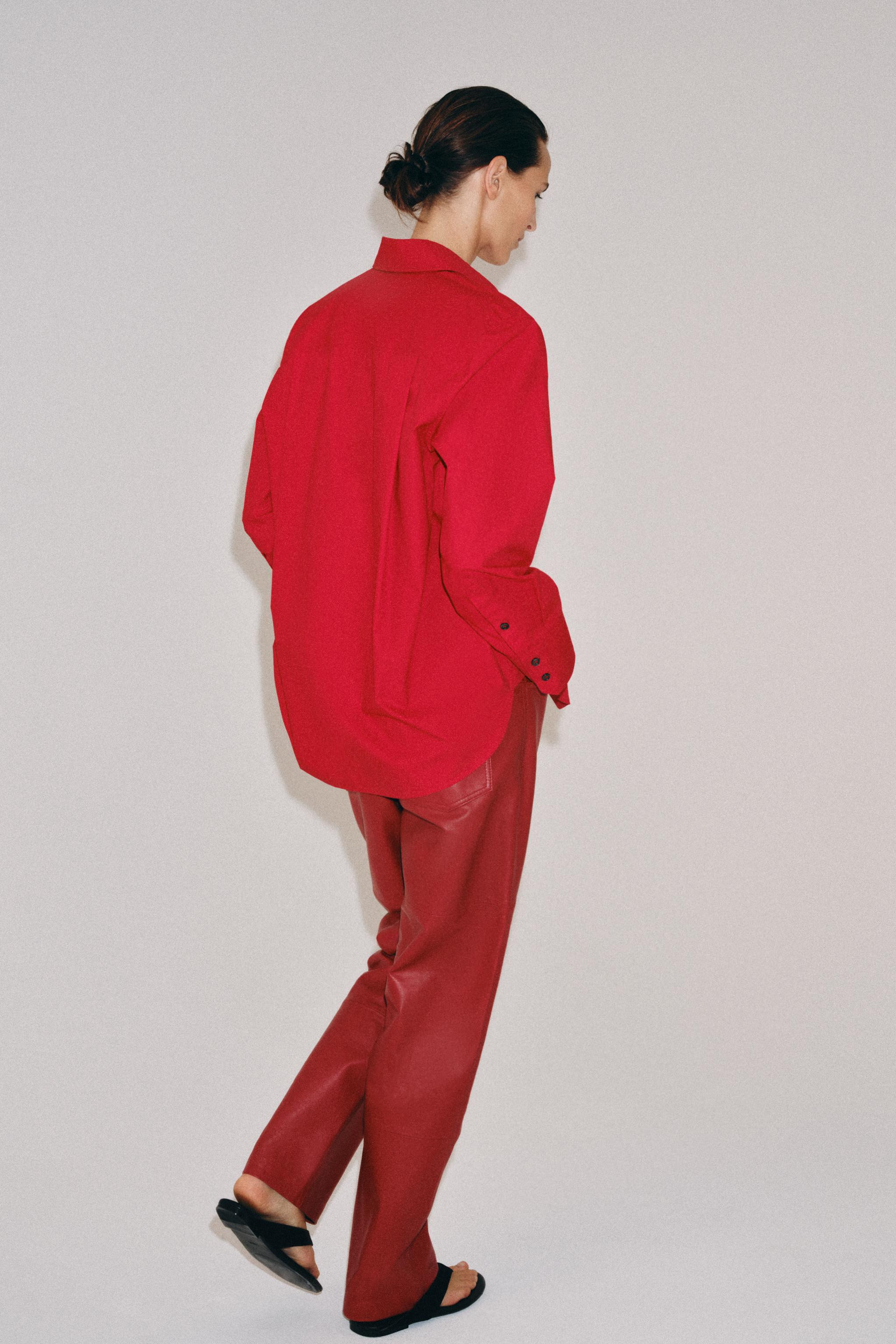 ZW COLLECTION LIMITED EDITION 100% LEATHER PANTS | Zara US