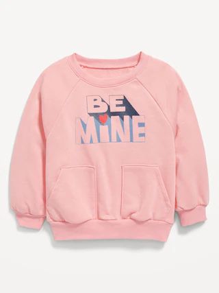 French-Terry Graphic Pocket Sweatshirt for Toddler Girls | Old Navy (US)
