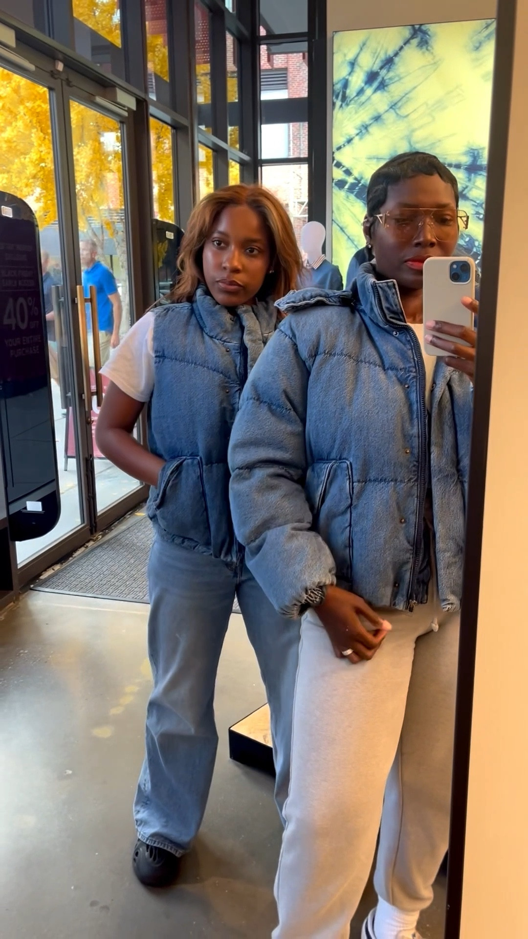 Levi’s Denim coats wearing large in everything (all currently on sale 40% off)