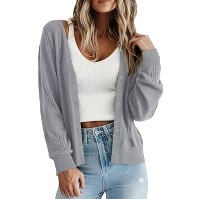 PRETTYGARDEN Cardigan Sweaters for Women Lightweight Knit Button Up… | Amazon (US)