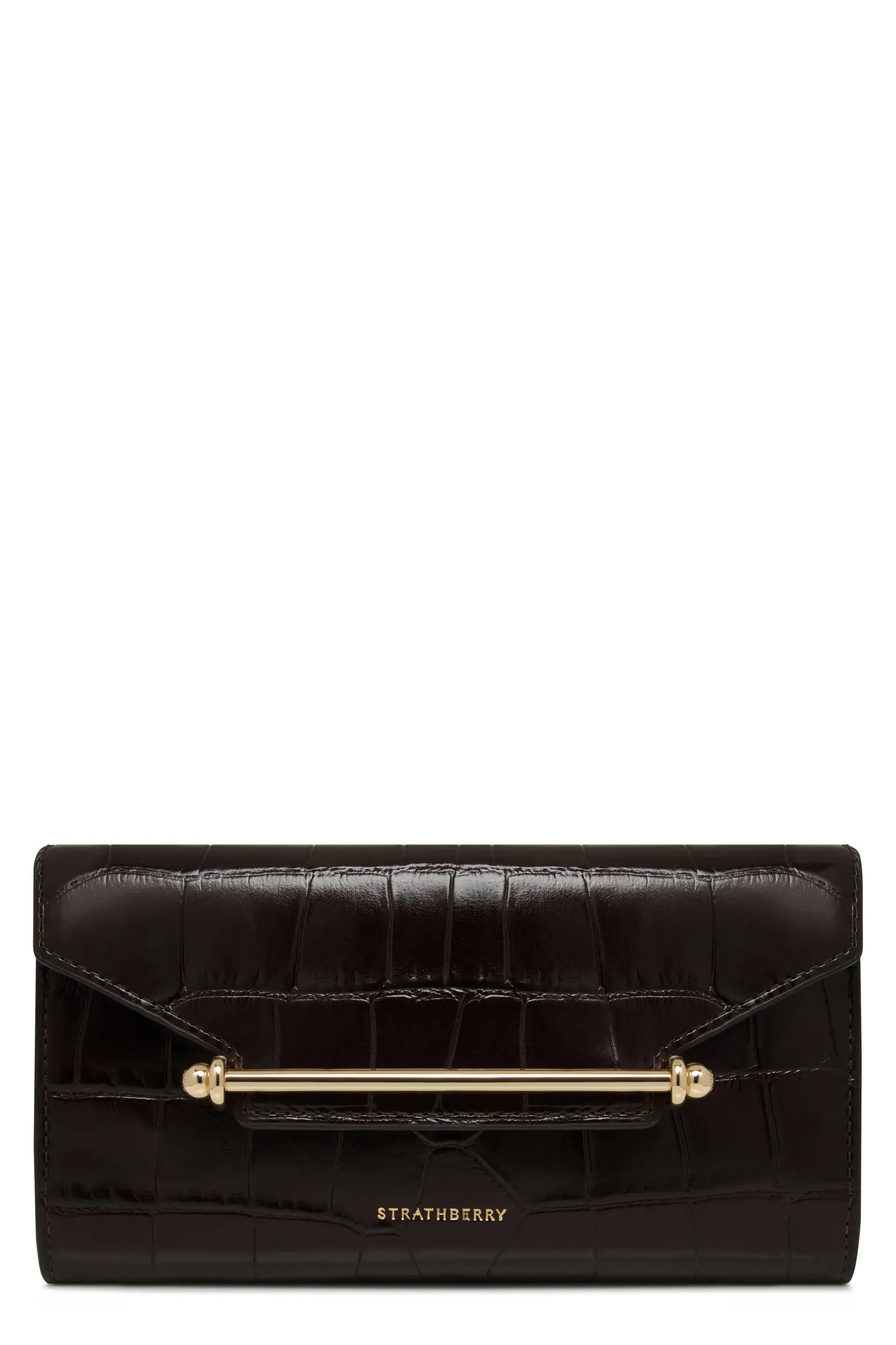 Large Multrees Croc Embossed Leather Wallet on a Chain (Women) | Nordstrom | Nordstrom