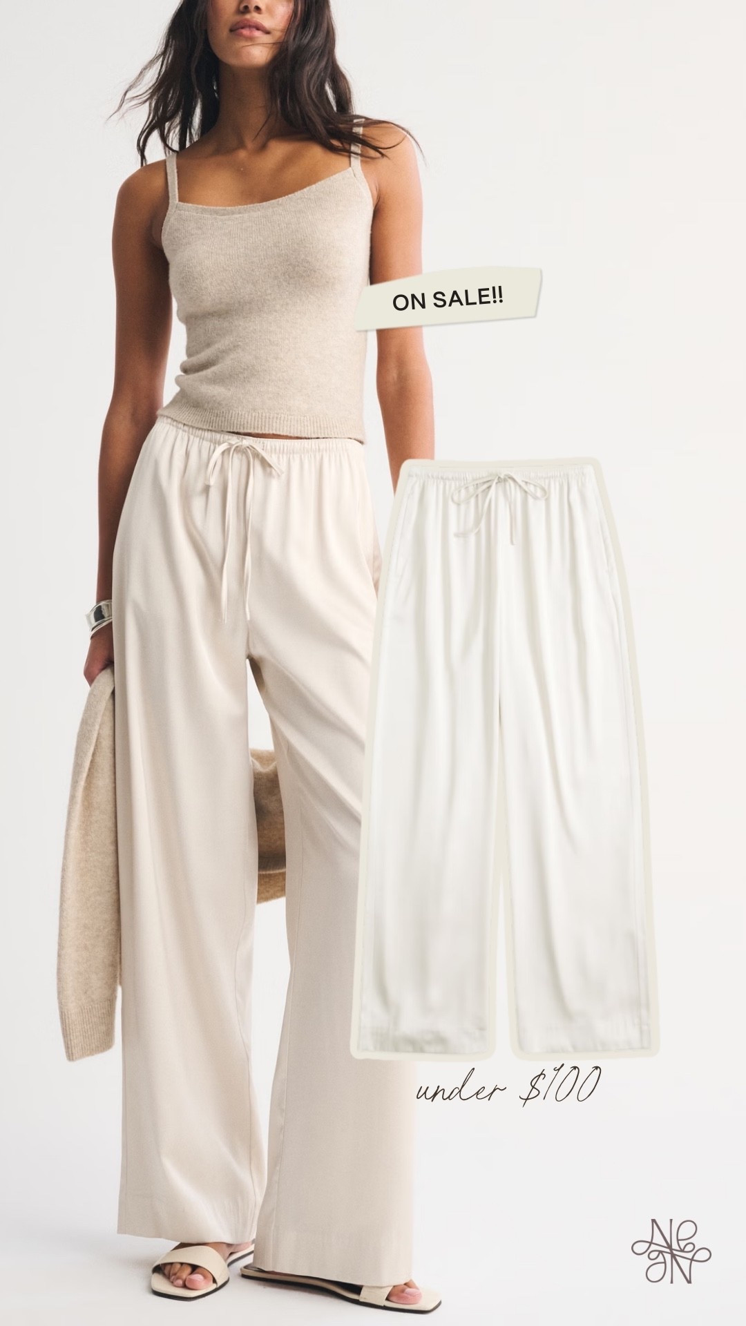 Abercrombie SALE!! Buy one, get one 50% OFF everything!! Easily dress up or down, has an elastic waist and and under $100! 

Spring outfit 
Spring fashion 
Satin pants 
Abercrombie sale

#LTKSaleAlert #LTKSeasonal