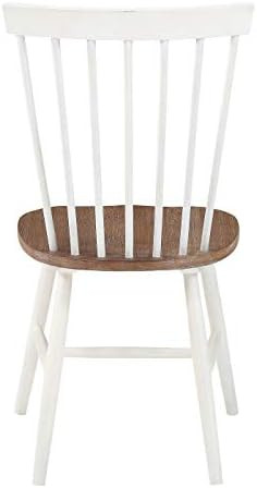 OSP Home Furnishings Eagle Ridge Farmhouse Style Solid Wood Dining, Pack of 2 Chairs, Toffee Fini... | Amazon (US)