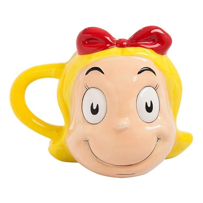 Dr. Suess Cindy Lou Figural Ceramic Sculpted 16 Ounce Mug by Vandor | Amazon (US)