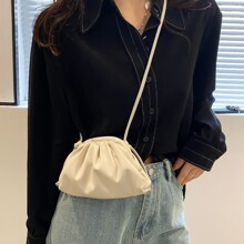 Mini Ruched Bag Minimalist White | SHEIN
