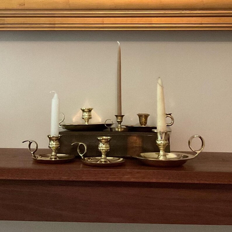 Assorted Vintage Brass Candlestick Holder Chambersticks | Mix & Match | Choose Your Own | Sold Se... | Etsy (US)