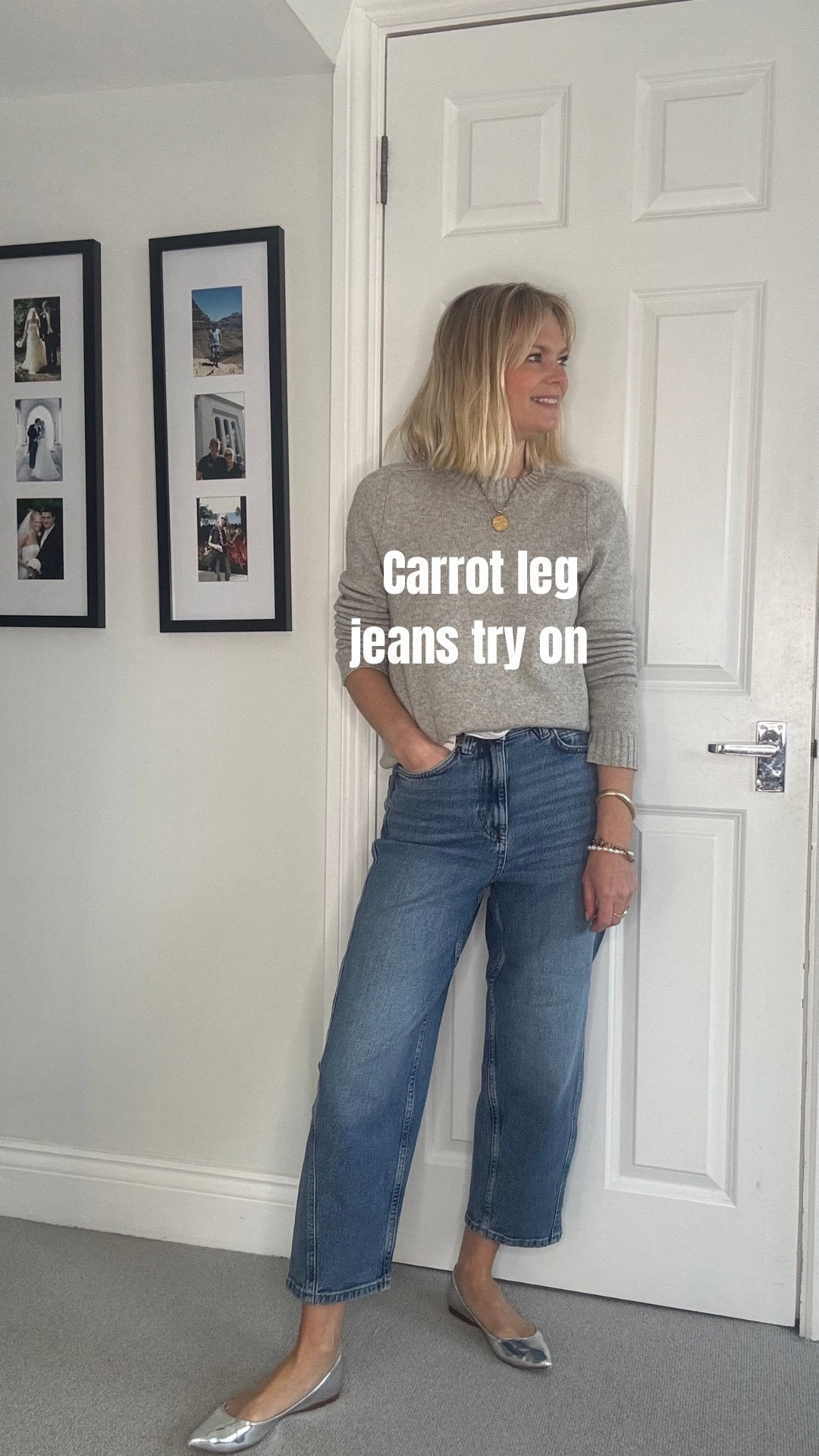 Here is the try on of these jeans 

Wearing 6 short in the mid indigo. Good length on me at 5ft 2. 

They are a fairly relaxed shape. 

Good if you are heavier through the leg too. 

Nice wash but obviously others available. Also in other leg lengths. 

#LTKuk #LTKspring #LTKeurope