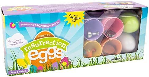 Family Life Resurrection Eggs - 12-Piece Easter Egg Set with Booklet and Religious Figurines Inside  | Amazon (US)