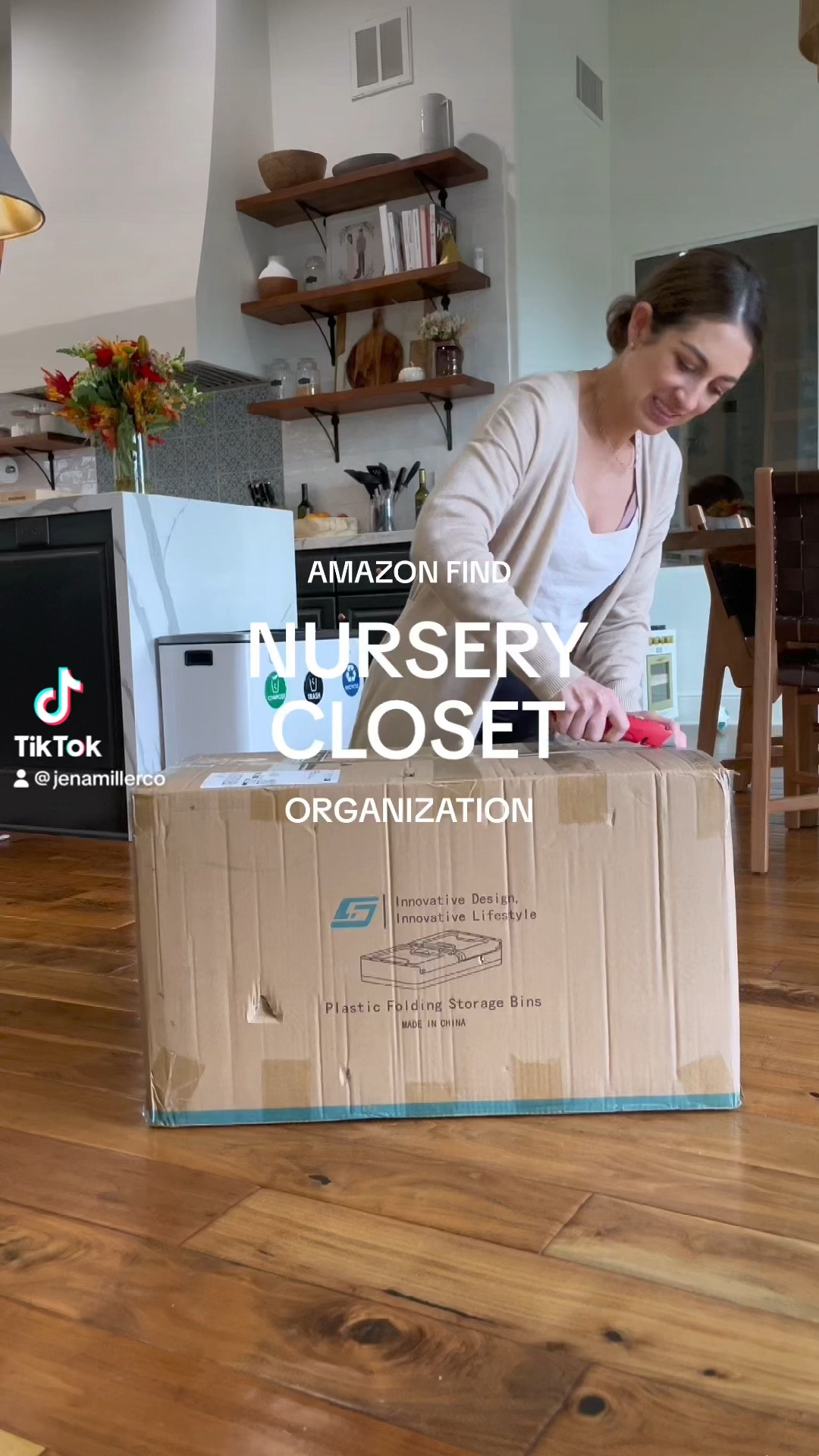 These bins from Amazon have been great for helping me to organize our nursery closet! #closetorgqnization #nurseryideas #organizedhome

#LTKhome