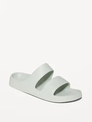 Double-Strap Slide Sandals for Women (Partially Plant-Based) | Old Navy (CA)