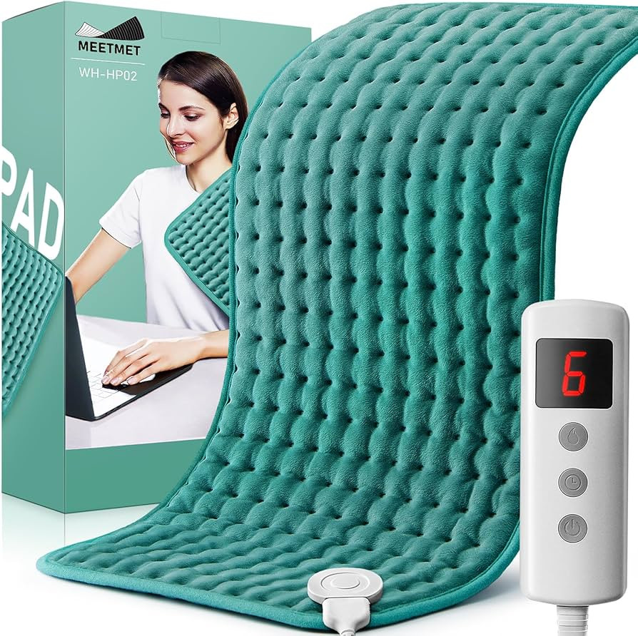 Electric Heating Pads for Back Neck Shoulder Pain Relief, Gifts for Women, Men, Mom, Dad, Christm... | Amazon (US)