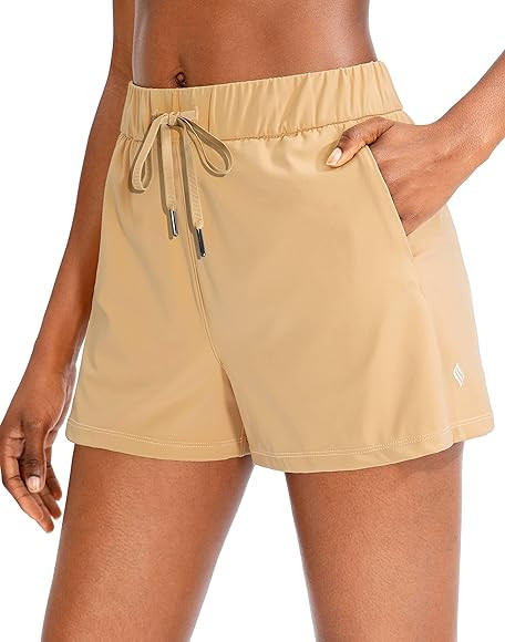 SANTINY Women's Lounge Shorts 2.5'' Comfy Workout Hiking Athletic Running Casual Shorts for Women... | Amazon (US)