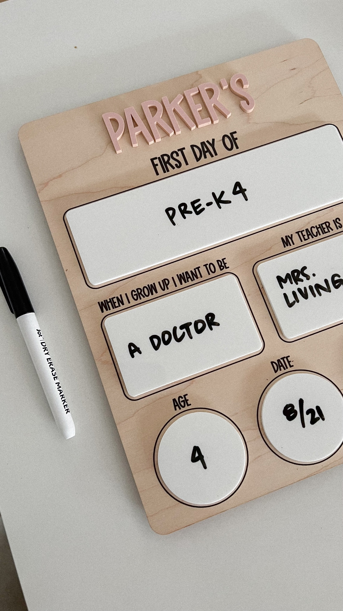 the cutest first day of school (and the back of it is for the last day of school) dry erase board!
for toddlers / for kids / girls / boys / school 

#LTKFind #LTKBacktoSchool #LTKkids