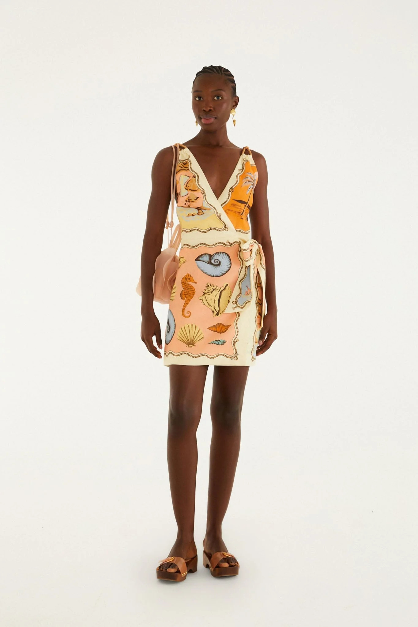 Multicolor Rio Souvenir Scarves Rope Straps Mini Dress | FARM Rio | FarmRio (US)