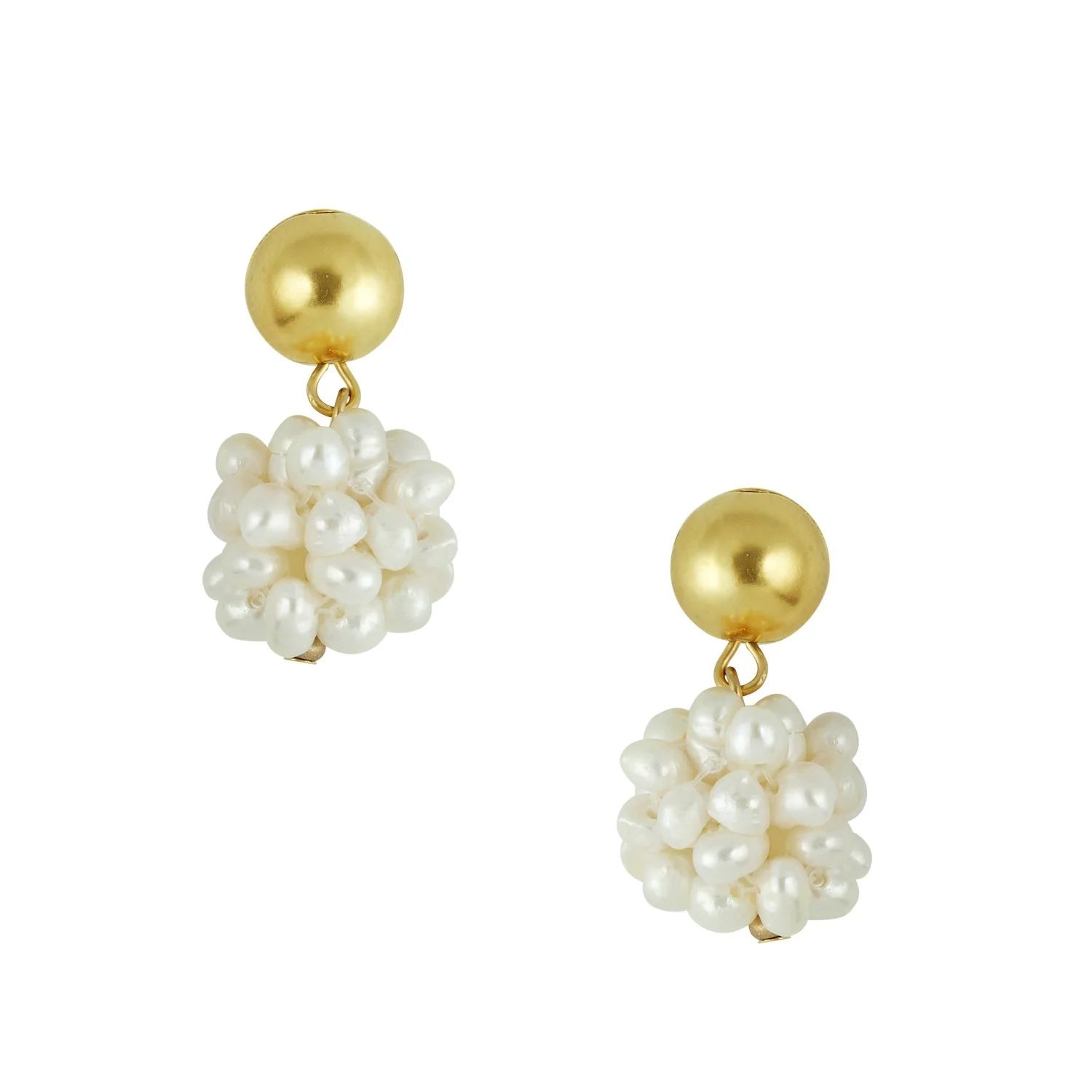 Pearl Cluster Drop Margaret Earrings | Susan Shaw