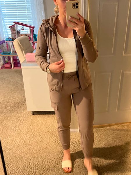 Target outfit for the win! Wearing a size small in the joggers and jacket. The ribbed crop tank is a medium 

#LTKxTarget #LTKmidsize #LTKsalealert