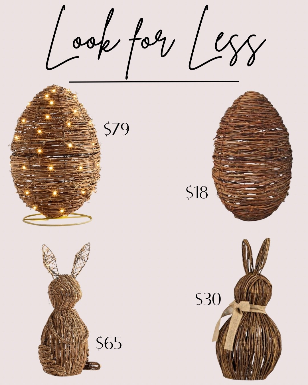 Easter decor pottery barn inspired 





PB dupe 
Rattan Easter bunny 
Wicker egg 
Easter finds 


#LTKHome #LTKSaleAlert #LTKSeasonal