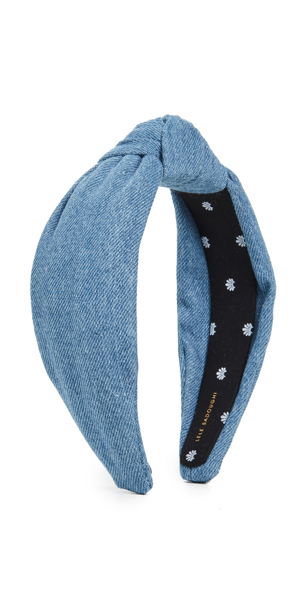 Lele Sadoughi Denim Knotted Headband Light Denim One Size | Shopbop