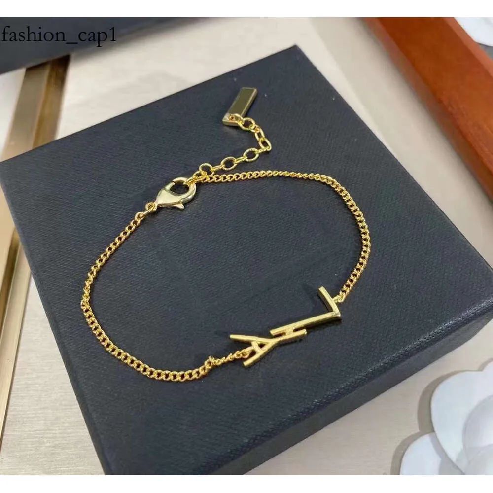 Kqss Charm Bracelets Ysl Bracelet Designer Jewelry Girls Women Letter Elegant Love 18k Gold Bangl... | DHGate