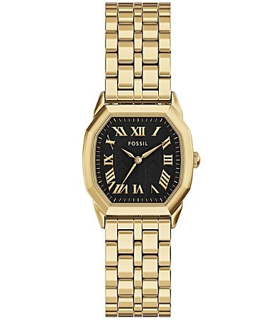 Fossil Women's Harlow Quartz Three Hand Gold Tone Stainless Steel Bracelet Watch - Gold | Dillard's