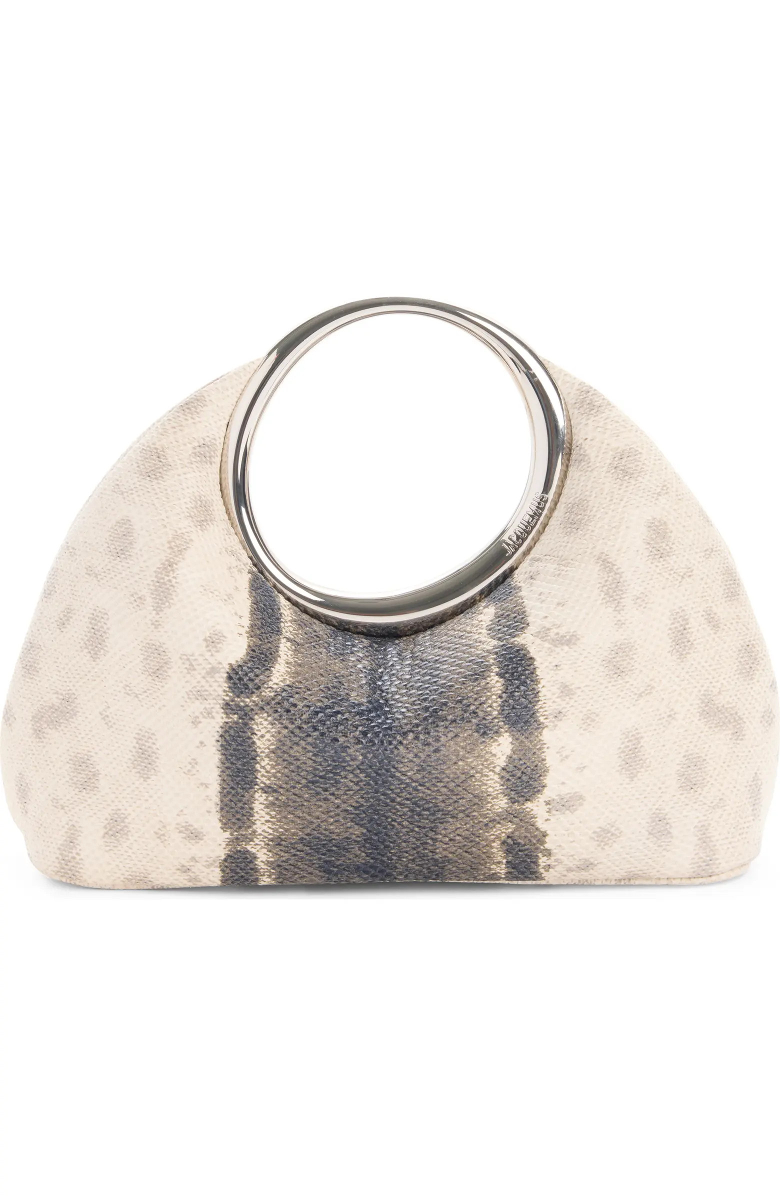 Le Petit Calino Snakeskin Embossed Leather Top Handle Bag | Nordstrom