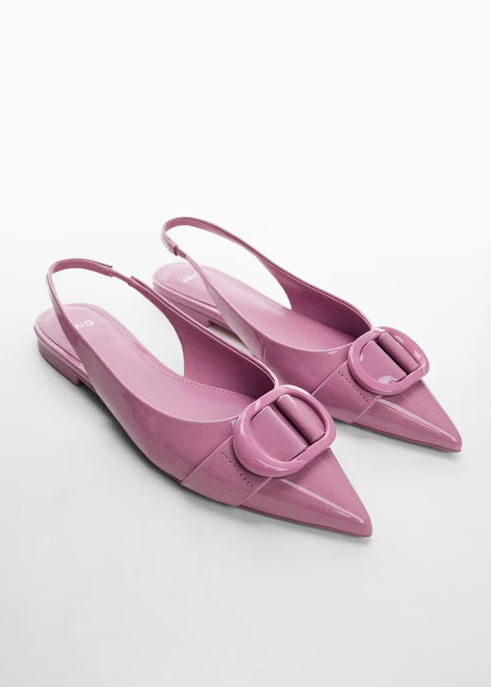 Patent sling back shoes -  Women | Mango USA | MANGO (US)