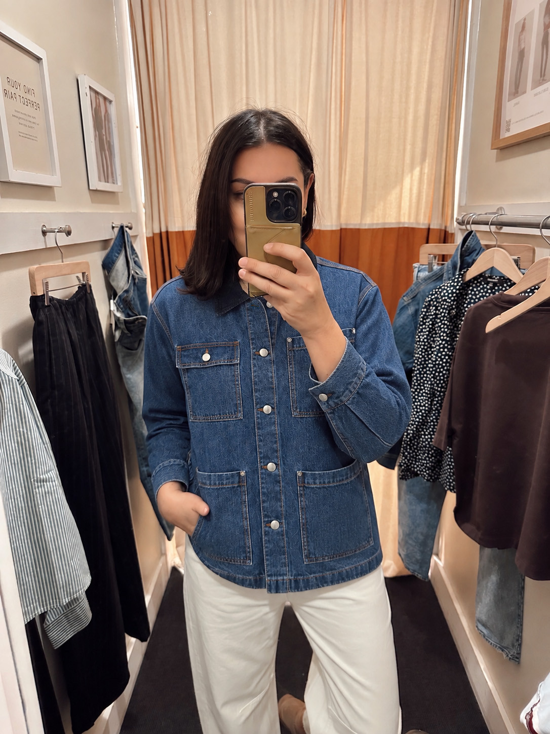 Madewell Insider Event! 25% off! I didn’t pick this one up but it’s the Denim Chore Jacket and I really like it. I’m thinking about snagging it while it’s still on sale. I am in the medium but would size up to a large for a bigger fit. I like chore jackets to be loose.   

 